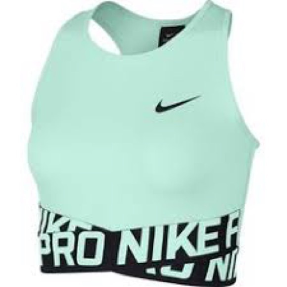 Nike Pro Mint Crossbody Sports Top - Picture 3 of 6